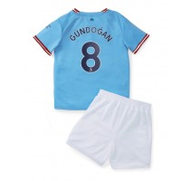 Dres Manchester City Ilkay Gundogan #8 Domaci za djecu 2022-23 Kratak Rukav (+ kratke hlače)